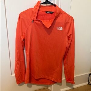 The North Face Vibrant Orange Half-Zip Top